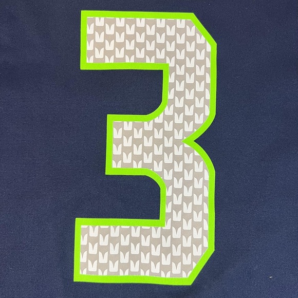 Seattle‎ Seahawks Jersey Youth XL Blue NFL Football Russell Wilson On Field Nike - Picture 6 of 16